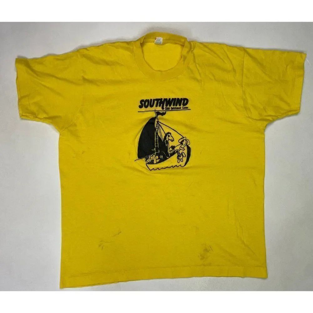 VINTAGE Southwind Child Enrichment Center T-shirt Men XL USA 80s Single Stitch